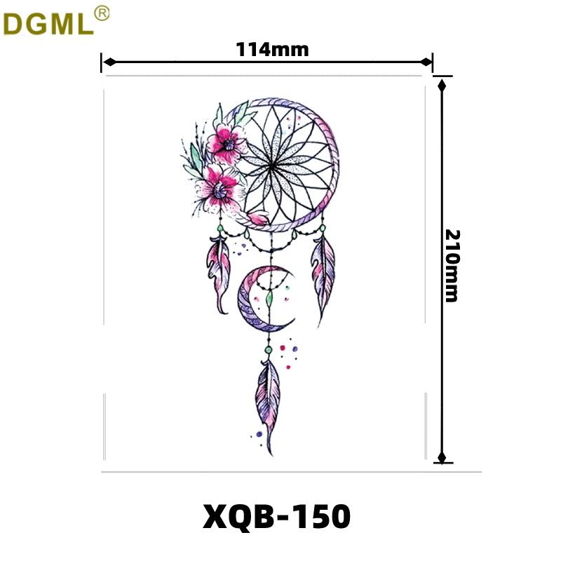 Picture of Children's cartoon flower arm sticker half arm full arm pink pig funny cross-border Henna creative color tattoo sticker wholesale