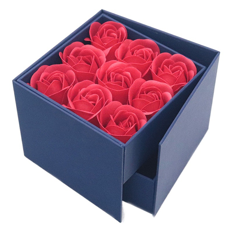 520 Valentine's Day Rose Gift Box Rotating Eternal Flower Necklace Box Ring Box Love Gift Box Jewelry Box