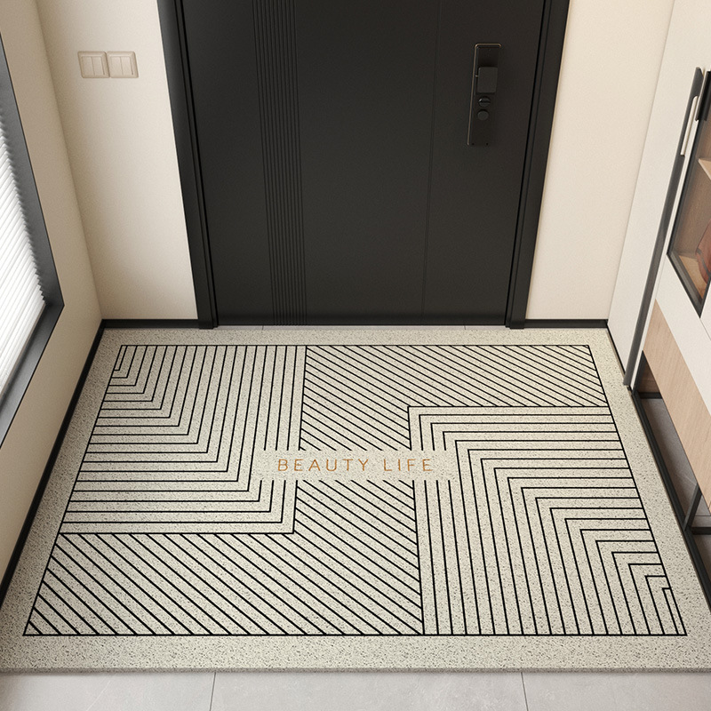 Picture of Advanced Feeling Silk Ring Floor Mat Door Mat Door Mat Door Mat Door Entrance Mat Shoe Changing Area Non-slip Foot Mat Can be Cut
