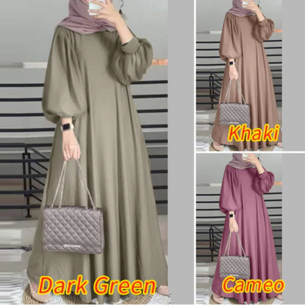 New Cross-border Beautiful Fashion Solid Color Elegant Loose Pullover plus size dress