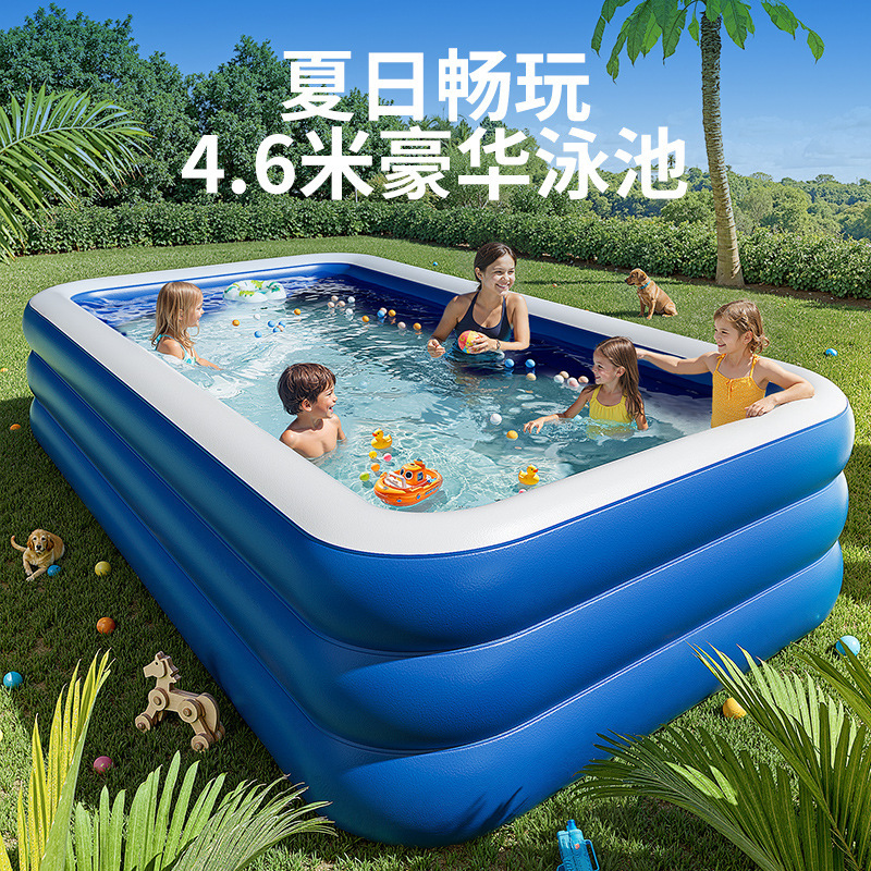 Pvc Kidsren's Inflatable Swimming Pool Home Outdoor Large Family Pool Thickeneded Plastic Baby Baby Swimming Pool
