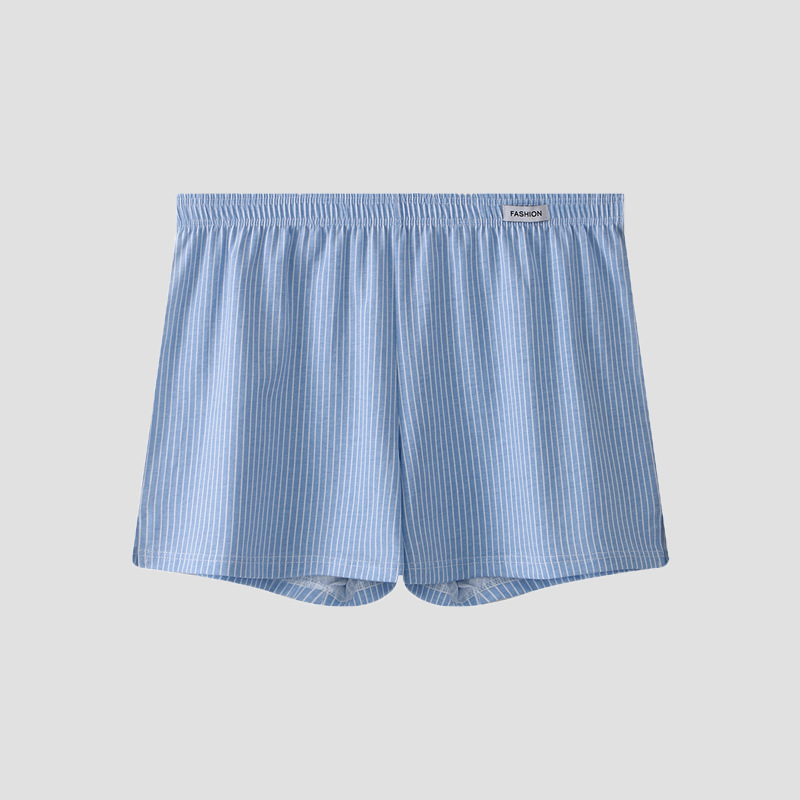 Picture of New Men's Arlo Pants Men's Pure Cotton Breathable Loose Four-Corner Underwear Head Youth Striped Boxer Short Pants