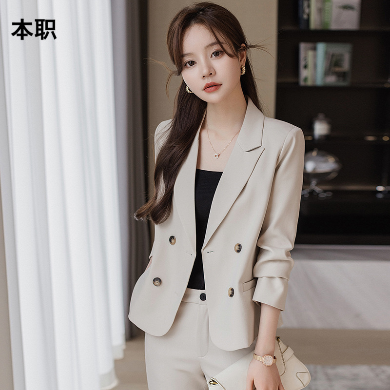 Picture of Small Suit Jacket Women's Spring and Autumn 2025 New High-end Fashion Elegant Goddess Fan Xiaozhong Business Suit suit