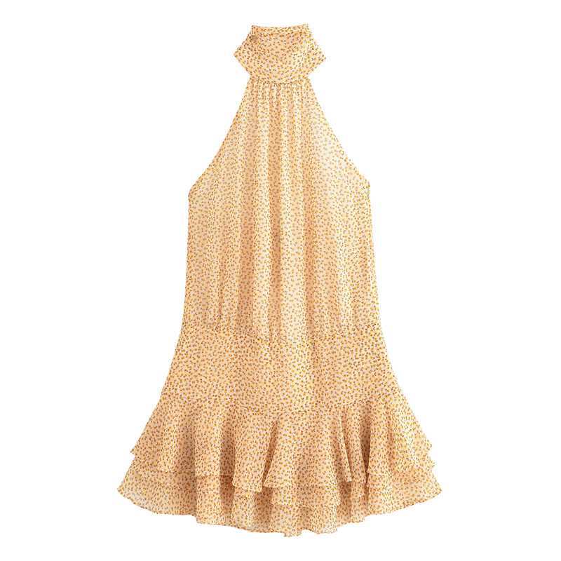 Versatile Niche Halterneck Dress Design Spring New Women's Clothing Slimming and Foreign Trade Feel