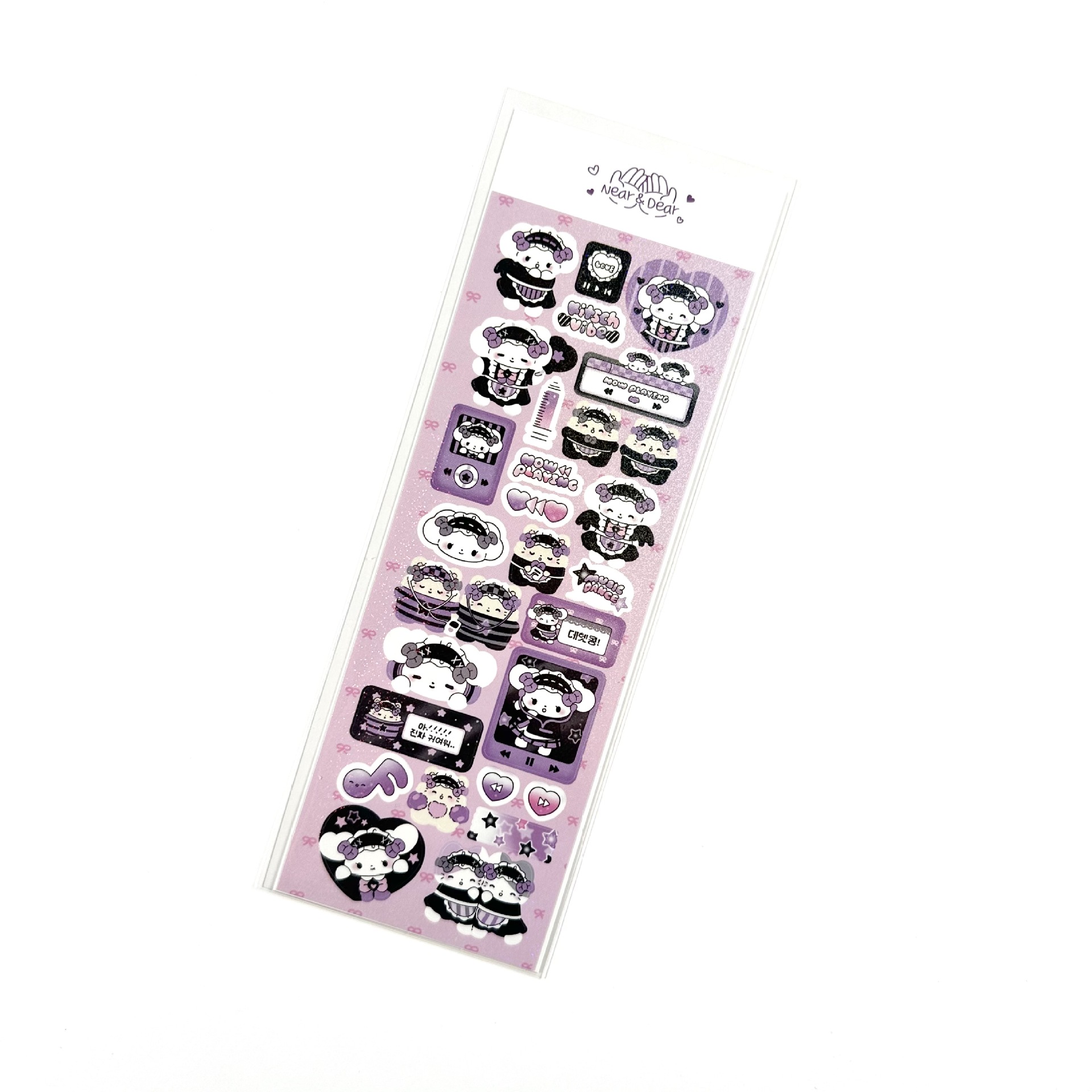 Picture of South Korea Explosions High Color Value Goo Card Stickers Korean Laser Cute Cartoon Animal Hand Account Stickers Cheap Wholesale