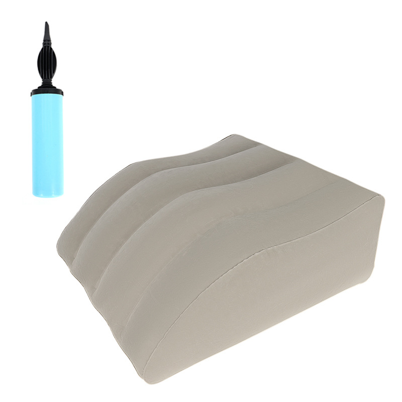Picture of Inflatable Leg Pillow Raising Foot Pillow Bed Artifact Decompression Pillow Knee Relaxation Fatigue Relief Trapezoidal Leg Cushion in stock