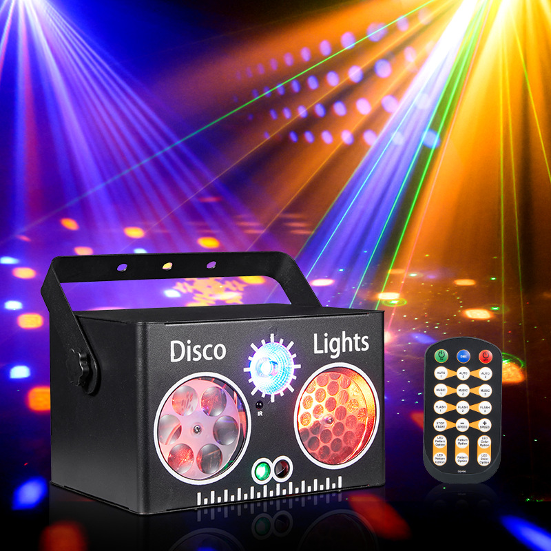 2025 Cross-Border Stage Light Laser Light Strobe Pattern 3-in-1 Projector Dj Disco Bar Ktv Atmosphere Light