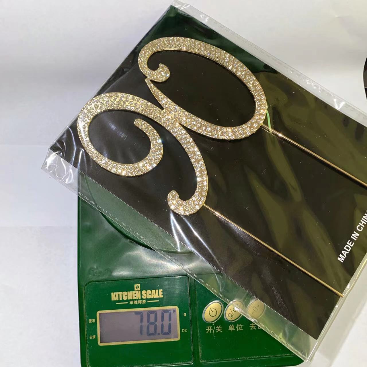 Picture of Wedding cake insert card foreign trade best selling wedding cake accessories large number 50 60 70 90