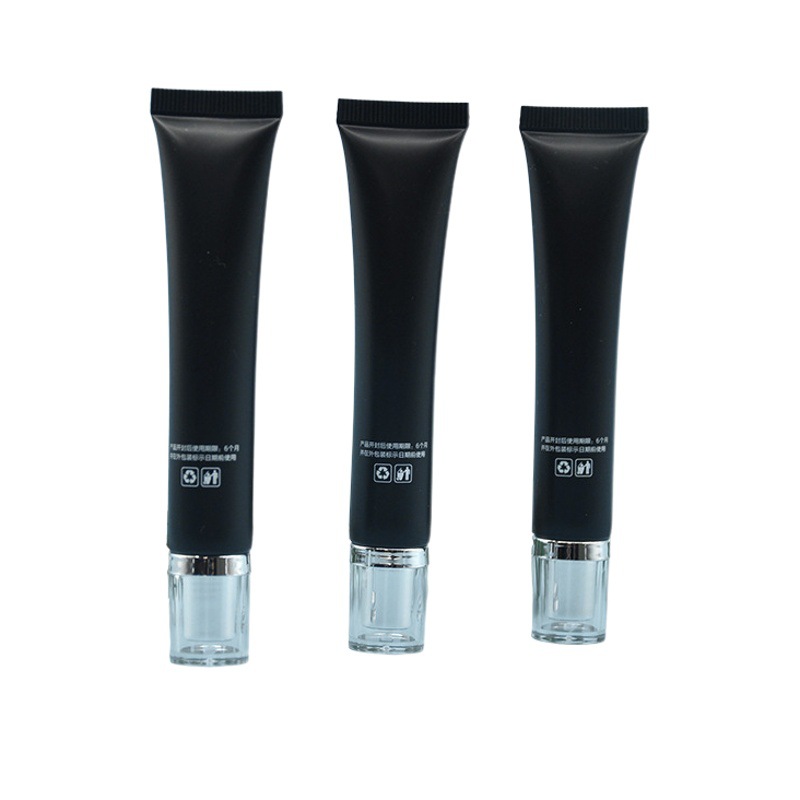 19 diameter straight edge acrylic cover eye cream essence packaging hose PE skin care essence hose packaging pointed tube