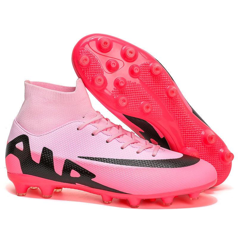 Cross border new football shoes men and women long nails broken nails wholesale adult sneaker plus size TF artificial grass training shoes