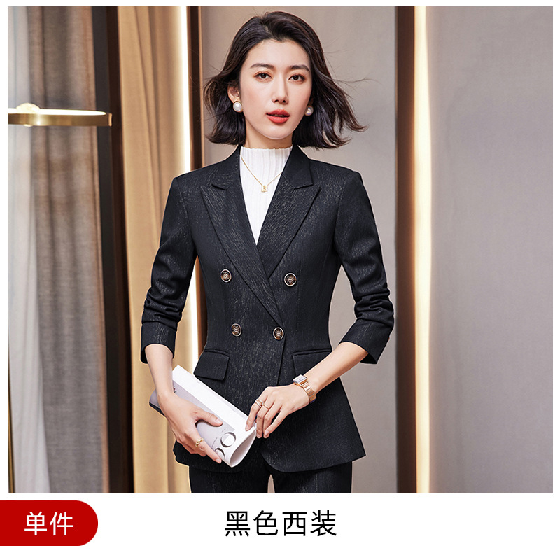 Picture of High-end professional suit suit female autumn and winter temperament goddess fan workplace interview formal wear Manager sales department work clothes