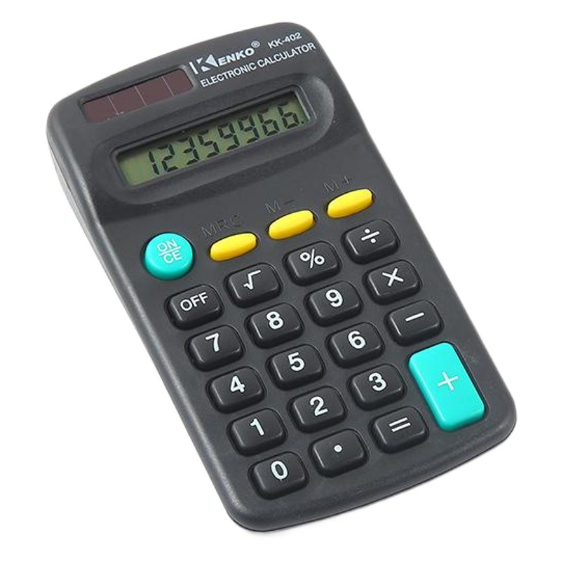 Mini Portable Calculator 402 Student Calculator 8-Bit Electronic Computer