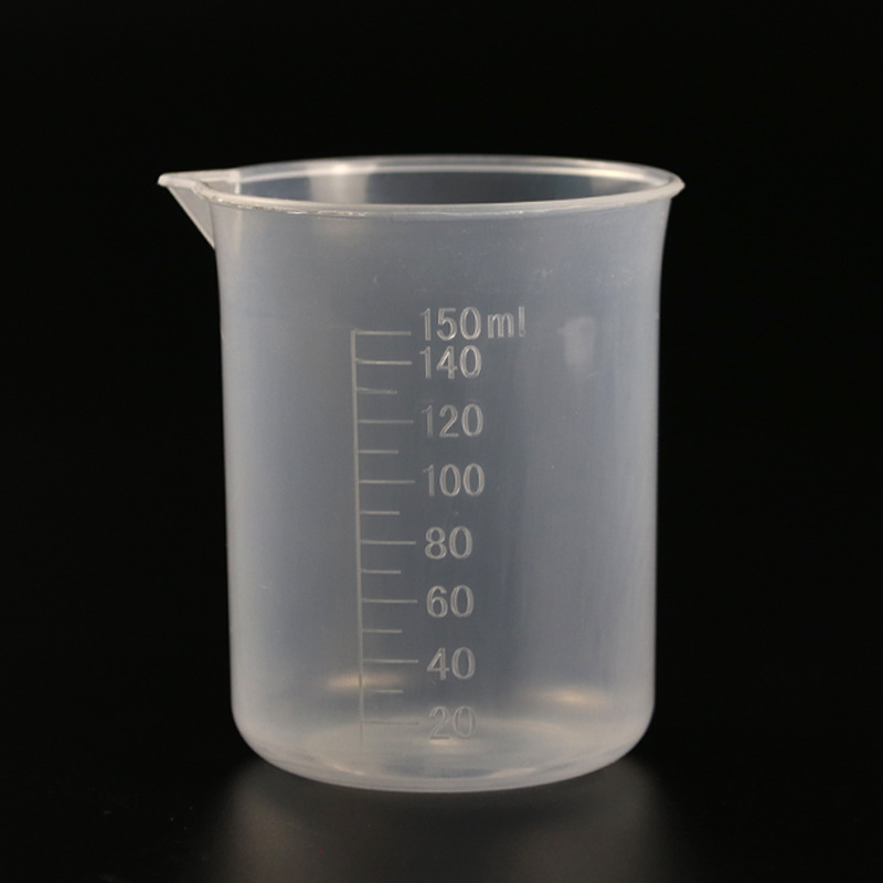 150ml beaker with scale transparent thickened PP plastic measuring cup kitchen milk tea shop baking tools