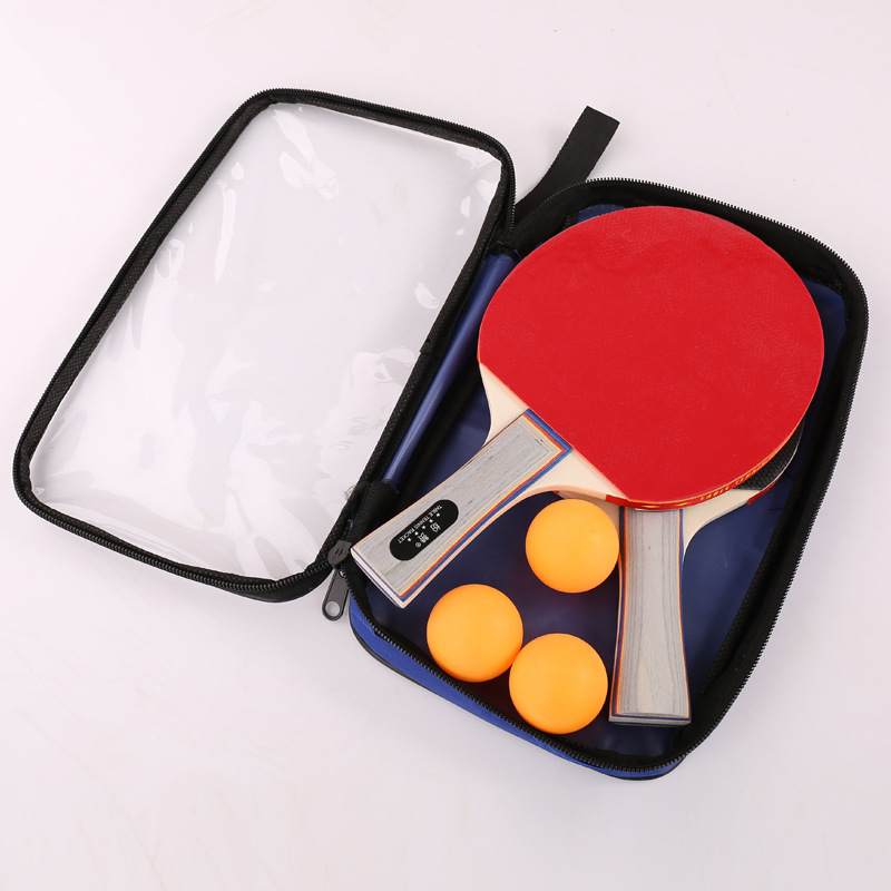 Primary and Secondary School Kidsren's Training Competition Beginner's Racket Table Tennis Racket Horizontal Racket Pen-Hold Single and Double Table Tennis Racket