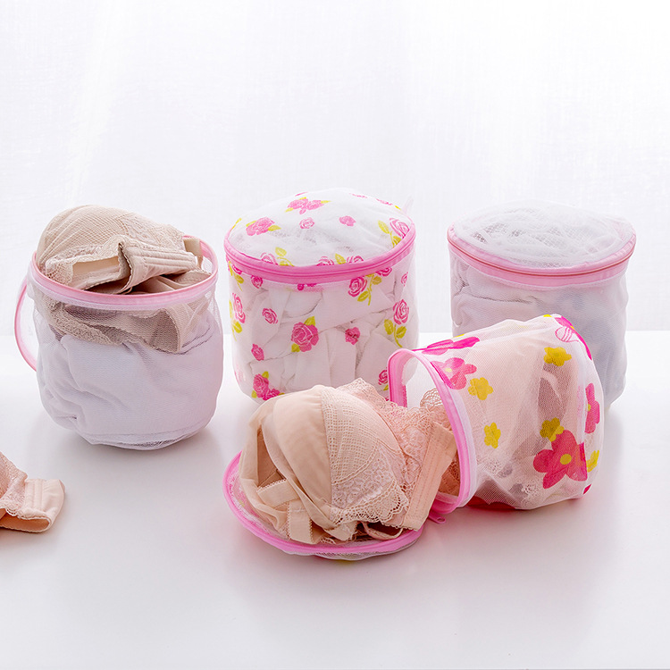 Picture of New fine mesh with bracket floating underwear laundry bag bra washing small clothes mesh washing cover manufacturers