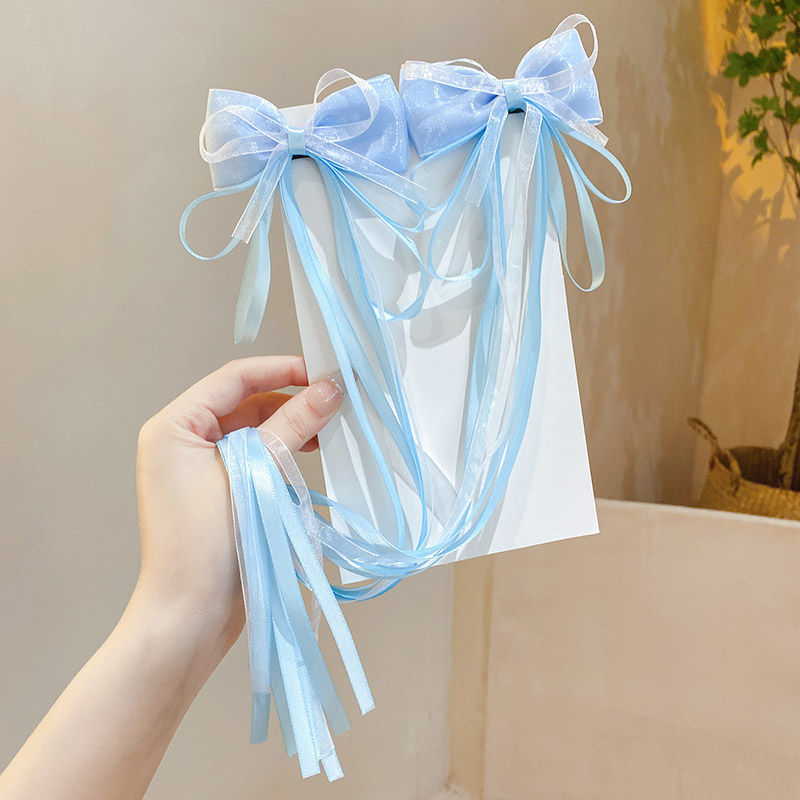 Picture of Children's Hairpin Headdress Little Girl Head Flower Cute Wig Braid Performance Bow Hairpin New Year's Eve Hair Accessories