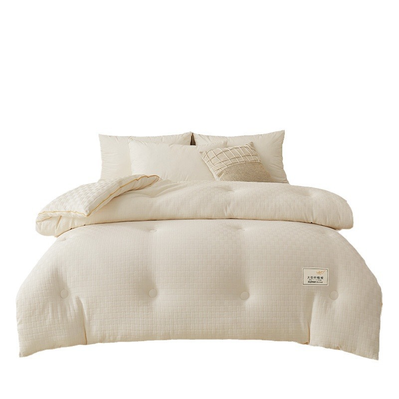 Picture of Soybean fiber quilt core spring and autumn quilt winter quilt thickened warm winter cotton bedding four seasons universal single dormitory