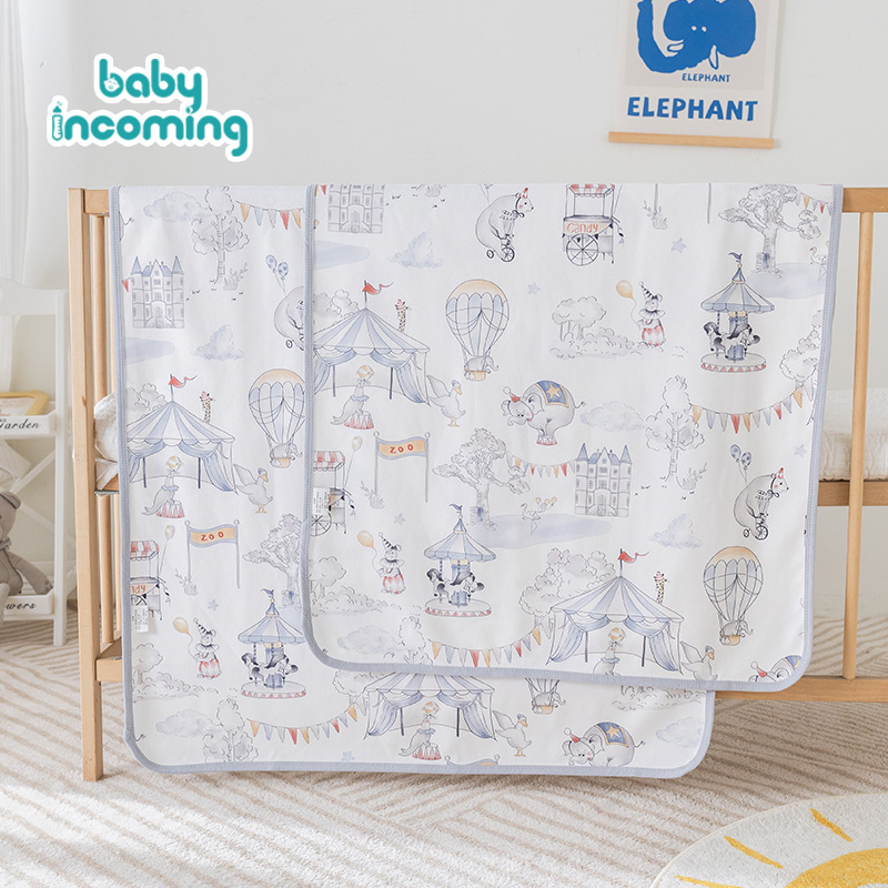 Combed Cotton Baby Diaphragm Pad Waterproof Washable Large Size Physiological Aunt Pad Newborn Baby Print Mattress