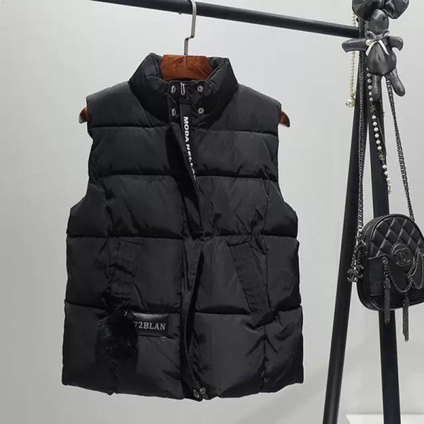 Picture of Thickened New Zipper Vest Jacket Women's Cross-Border Winter New Large Size Western Style Loose Sleeveless Vest Jacket