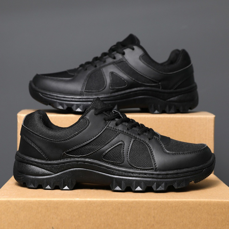 Men's Training Shoes, Physical Training Shoes, Ultra-Light Breathable Outdoor Running Shoes, Non-Slip Soft Sole Security Rescue Shoes