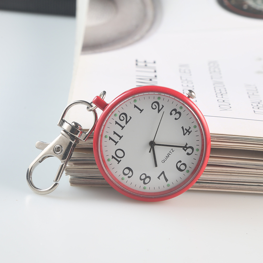 Picture of Examination pocket watch clear large number literal elderly children students key chain hanging watch nurse watch only look at the time