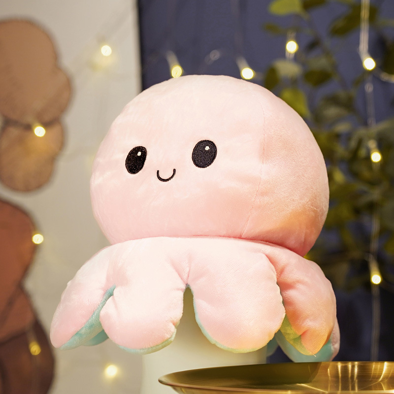 Picture of Double-sided flip Octopus Creative doll flip octopus cute expression cross-border plush toys wholesale manufacturers