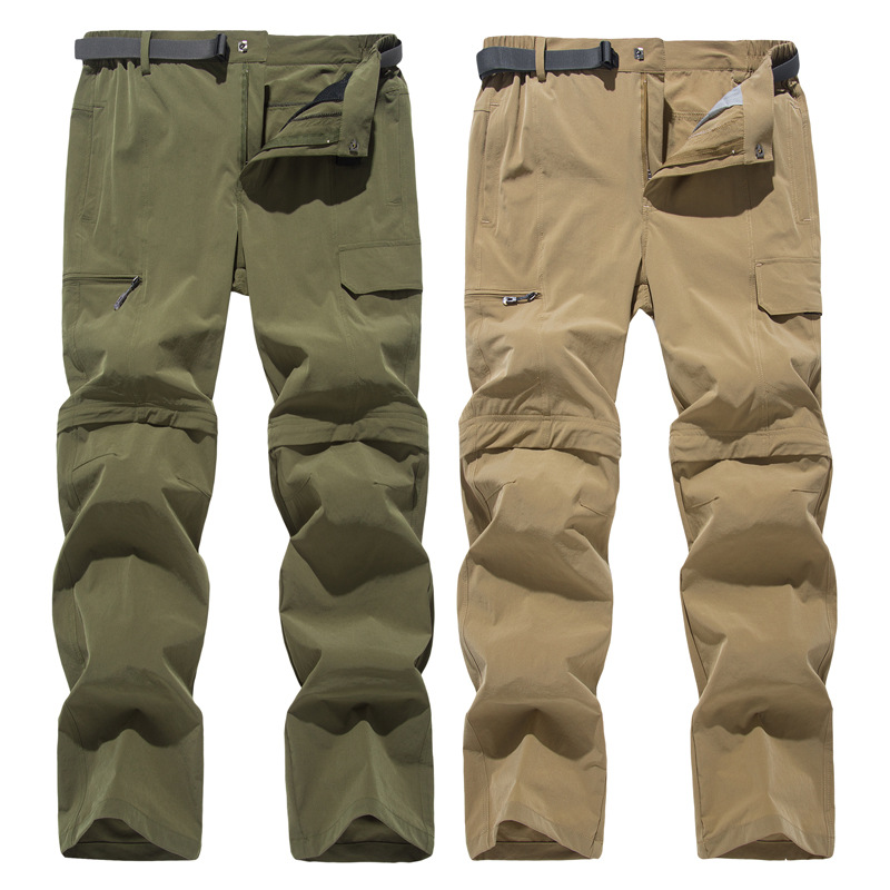 Picture of Outdoor Sports Casual Quick-drying Pants Men's Quick-drying Pants Women's Removable Summer Four-sided Elastic Mountaineering Pants Cross-Border