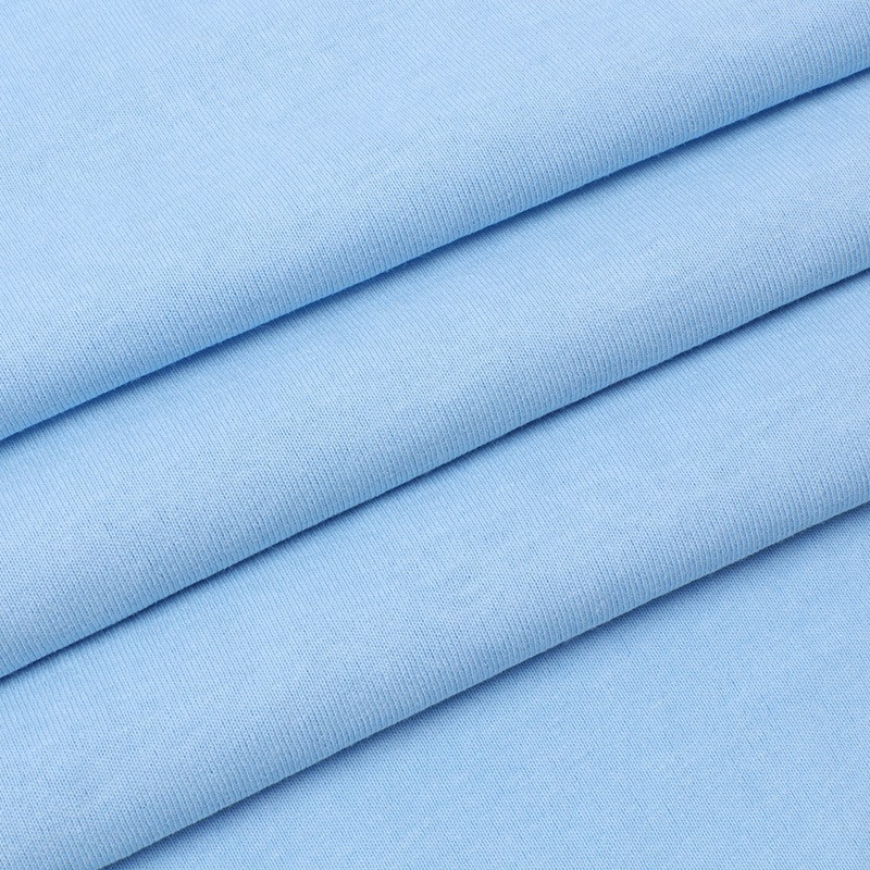 100% Cotton Plain Fabric 21S Single-Sided Jersey 26S T-Shirt 32-Count Pure Cotton Clothing Comfortable Breathable Combed Cotton Process