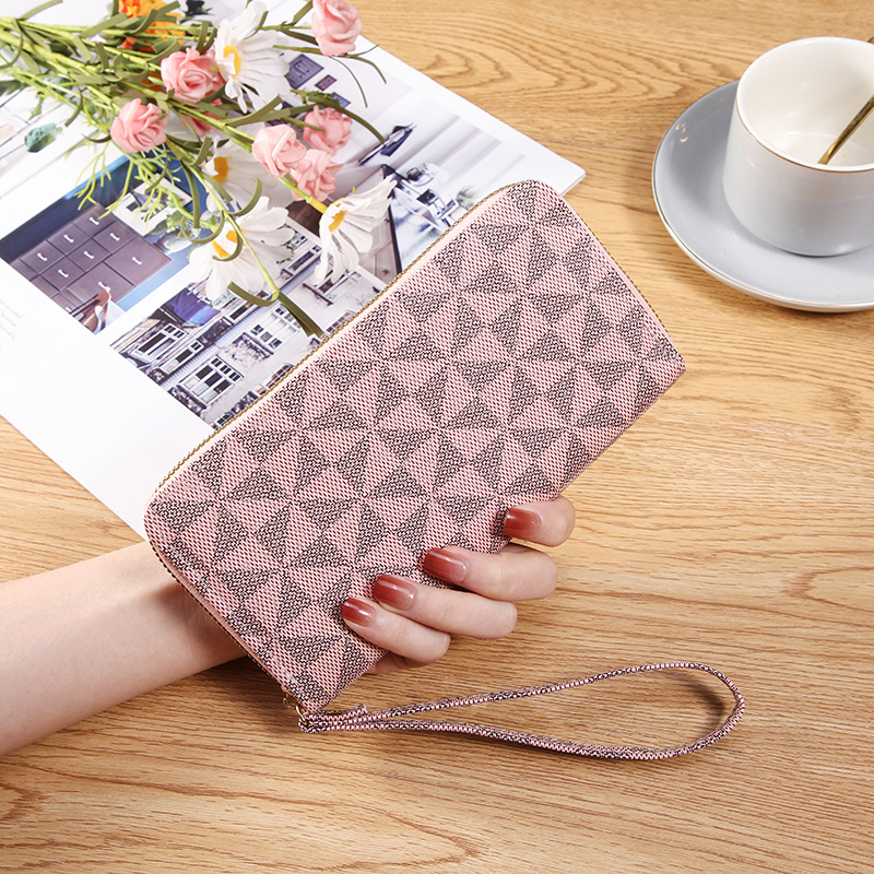 [Event Promotion] Single Pull Women's Long Wallet Fashionable Capacity Printed Coin Clutch Wallet Card Bag