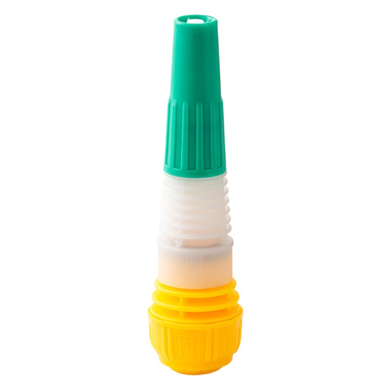Manufacturer Supplies Adjustable Pagoda Type Direct Spray Car Wash Plastic Water Gun 4 Minutes 6 Minutes 1 Inch Yellow Adjustable Water Gun