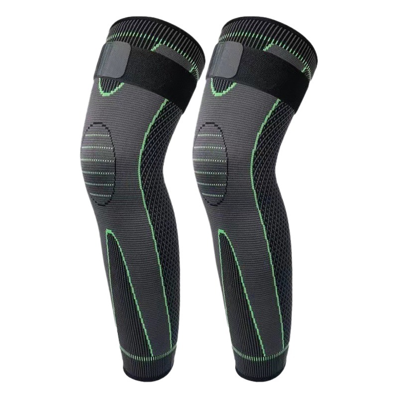 Autumn and winter wormwood strap non-slip warm knee protector leg protector unisex cold leg slightly hot outdoor sports knitted knee protector
