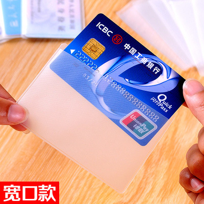 Picture of Transparent Frosted Anti-Magnetic Bank Card Holder Ic Card Holder Id Card Holder Bus Card Holder Membership Card Protective Cover
