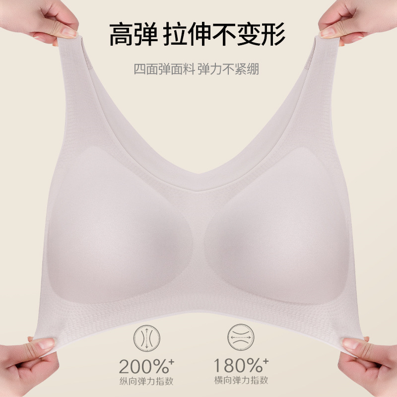 Sports Bra for Women, Shockproof Yoga Vest, Seamless Fitness Bra, Minimizing Bra for Large Busts