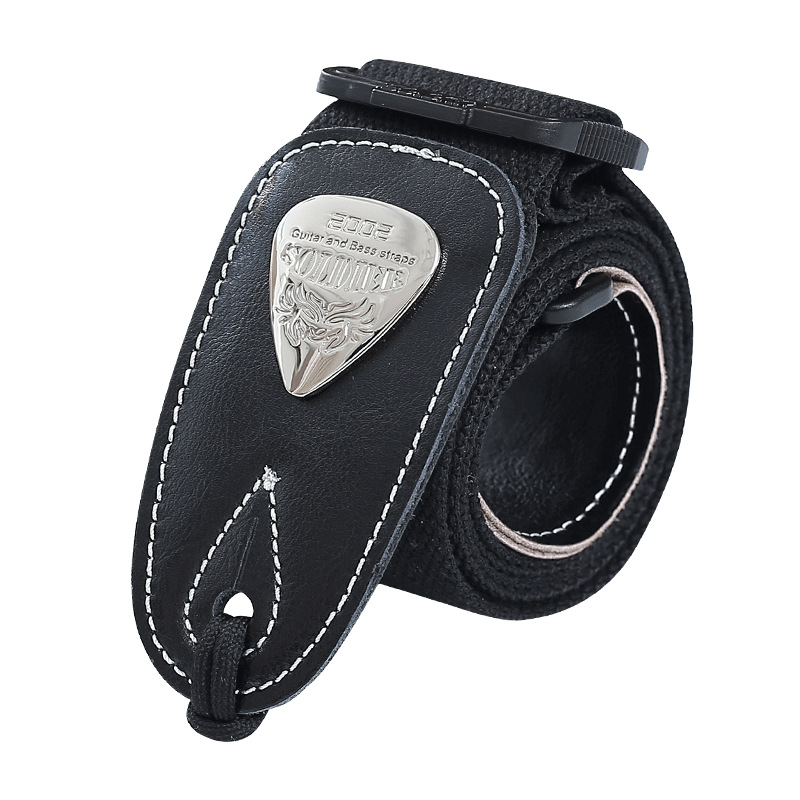Picture of Soldier Soldier Guitar Strap Folk Wood Electric Guitar Shoulder Strap Bass Widened Leather Strap Perseus