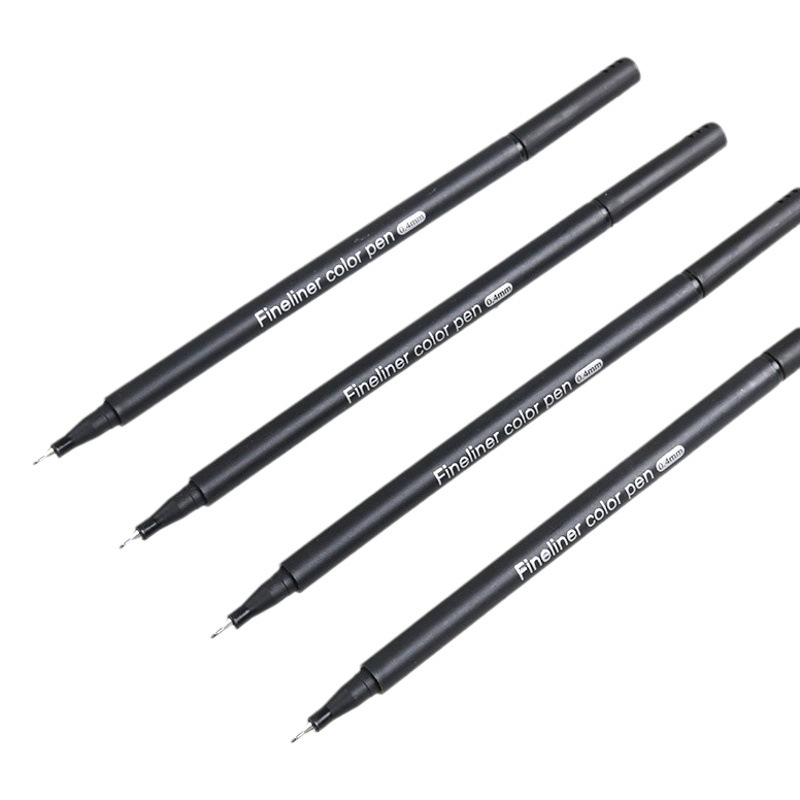 Giorgione Black 0.4mm Waterproof Fine Needle Pen Cartoon Watercolor Student Drawing Gouline Pen suit