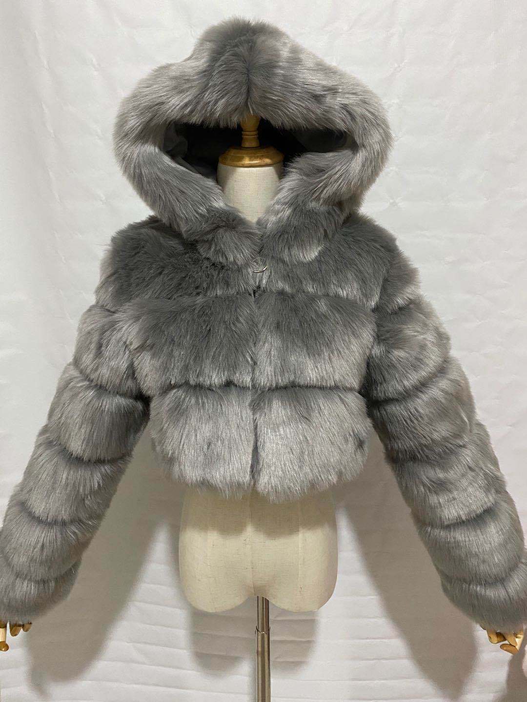 Picture of New imitation fur coat coat European and American fashion imitation fur factory wholesale Haining imitation fur fashion Joker