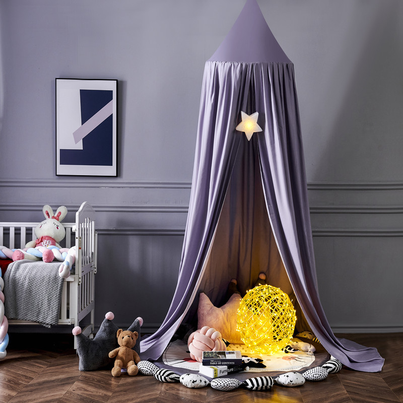 Picture of Cross-border Exclusive for Amazon Dome Bed Curtain Nordic ins Style Children's Suspended Mosquito Net Bed Tent Blackout Bed Curtain