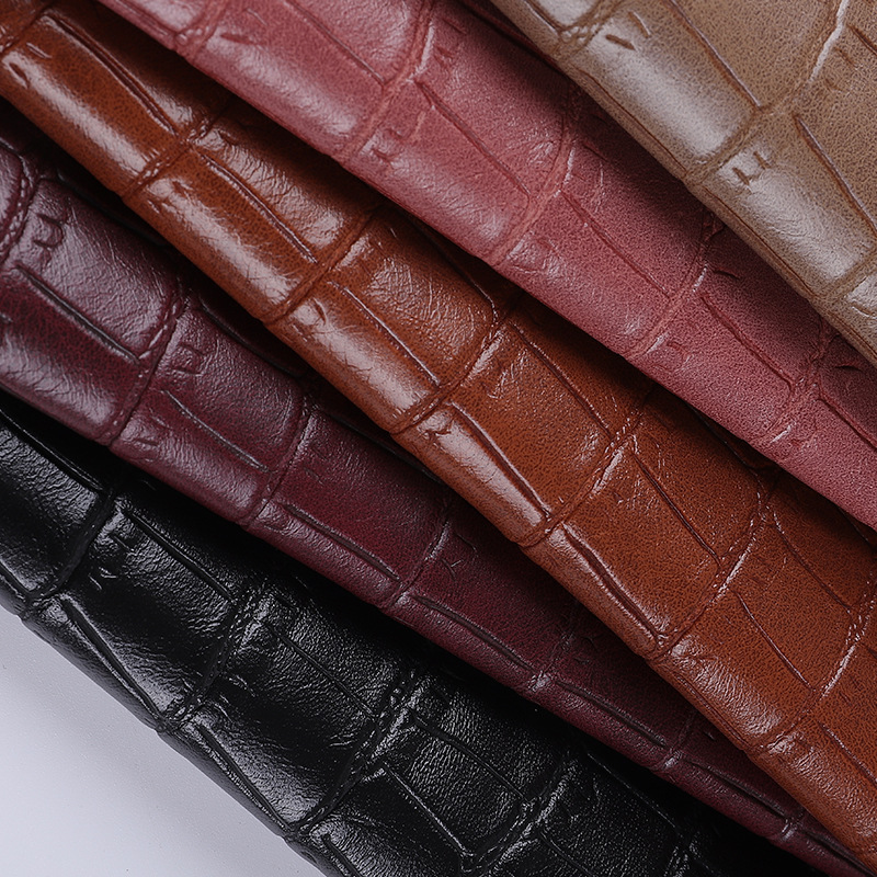 Picture of Spot 1.0mm square bamboo pattern pvc leather brushed bottom artificial leather sofa handbag shoe material Table cushion leather