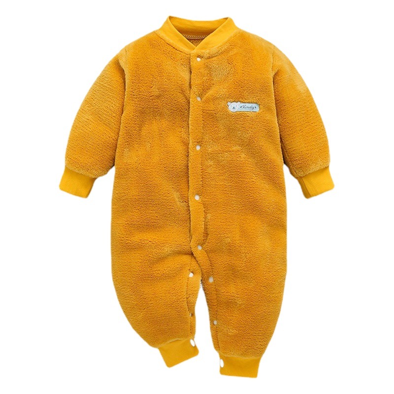 Baby jumpsuit manufacturers long sleeve newborn climbing clothes autumn and winter baby padded baby clothes a generation of hair