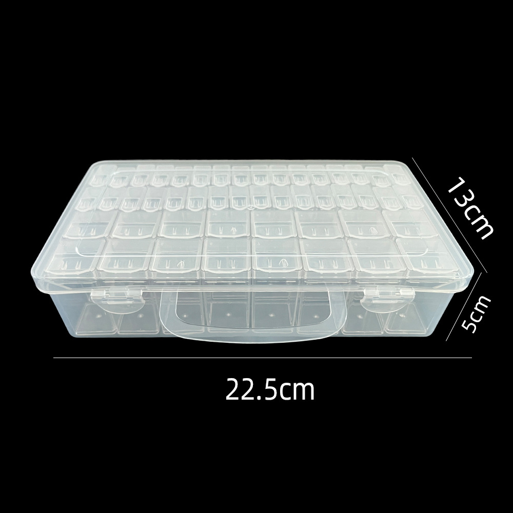 Picture of Factory direct 32 grid 64 grid storage box transparent plastic beads storage box parts nail Nail Box acrylic