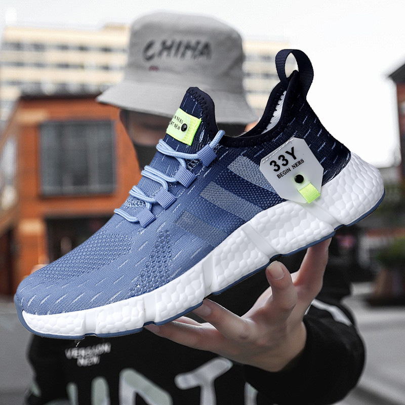 Picture of High-End Men's Shoes with a Popcorn Sole That Feels Like Stepping on Poop, Exported to Europe and America, with Cut Labels, Men's Sports and Leisure Running Shoes