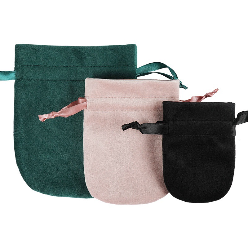 High-grade velvet gourd bag digital jewelry storage flannel bag blessing bag brocade drawstring bag can be printed logo