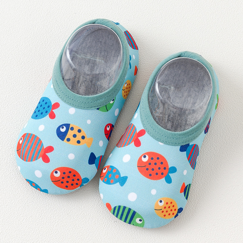 Picture of Spring and Summer Non-Slip Toddler Shoes Baby Floor Shoes Baby Shoes Mesh Type a Three-Year-Old Kidsren's Socks Nylon Boat Socks