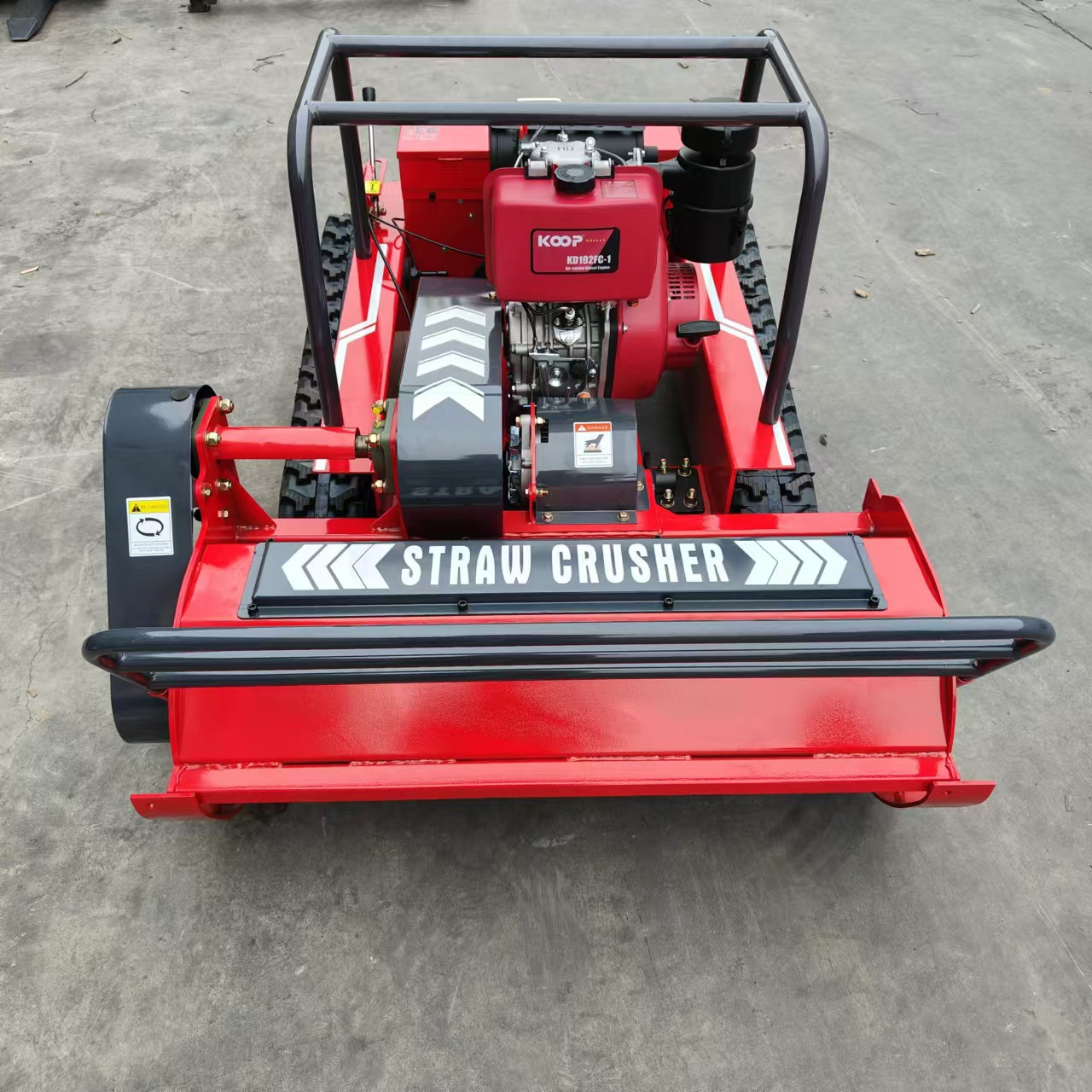 Source factory crawler remote control lawn mower agricultural orchard weeder diesel front slash lawn mower