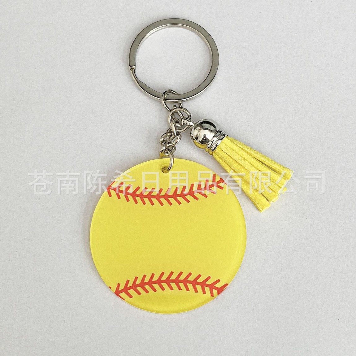 Baseball acrylic keychain blank kit wooden stick keychain pendant accessories baseball bat baseball bat