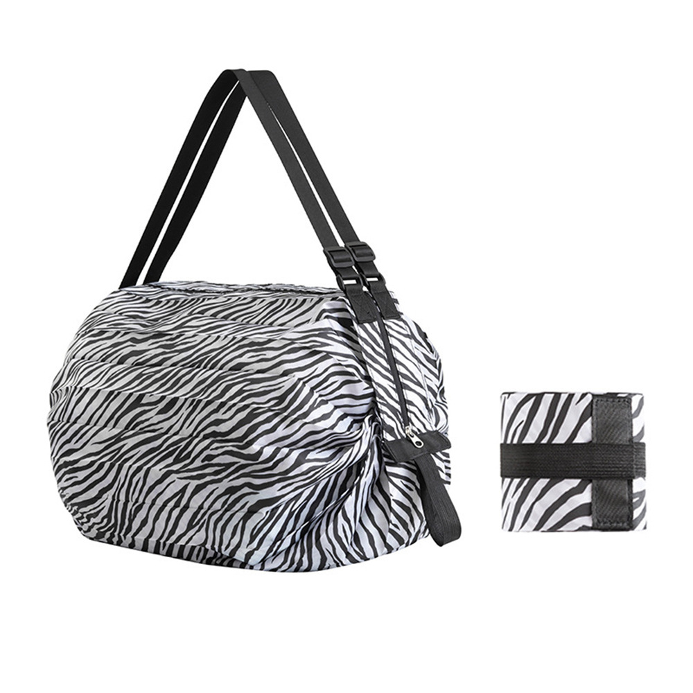 Picture of Foldable shopping bag travel shoulder portable thick large grocery shopping bag supermarket green shopping bag wholesale