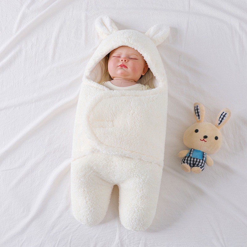 Picture of Coated Baby Newborn Baby Sleeping Bag Anti-Scare Swaddling Baby Supplies for Newborn Baby in Autumn and Winter