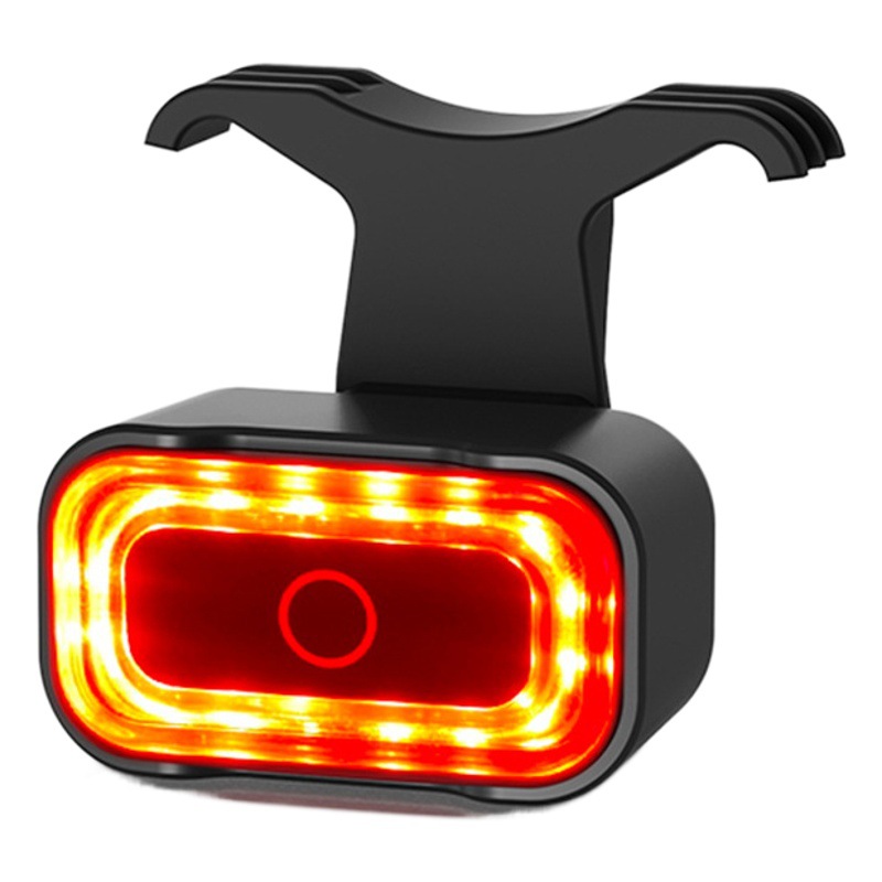 A07 intelligent induction brake bicycle tail light road mountain bike charging warning children's bicycle riding equipment