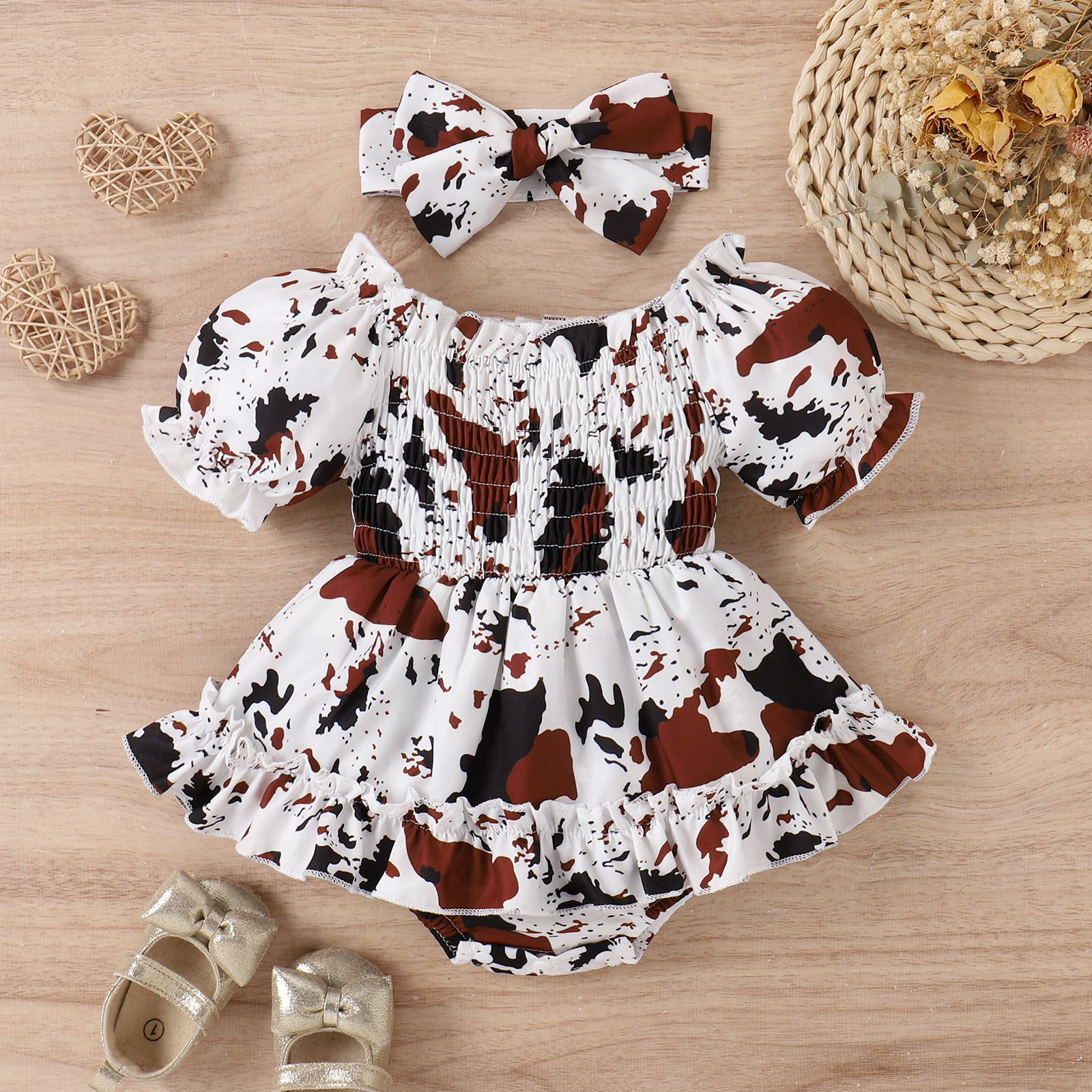 2023 New Summer Style European and American Style Baby Leopard Print Skirt and Hoodie
