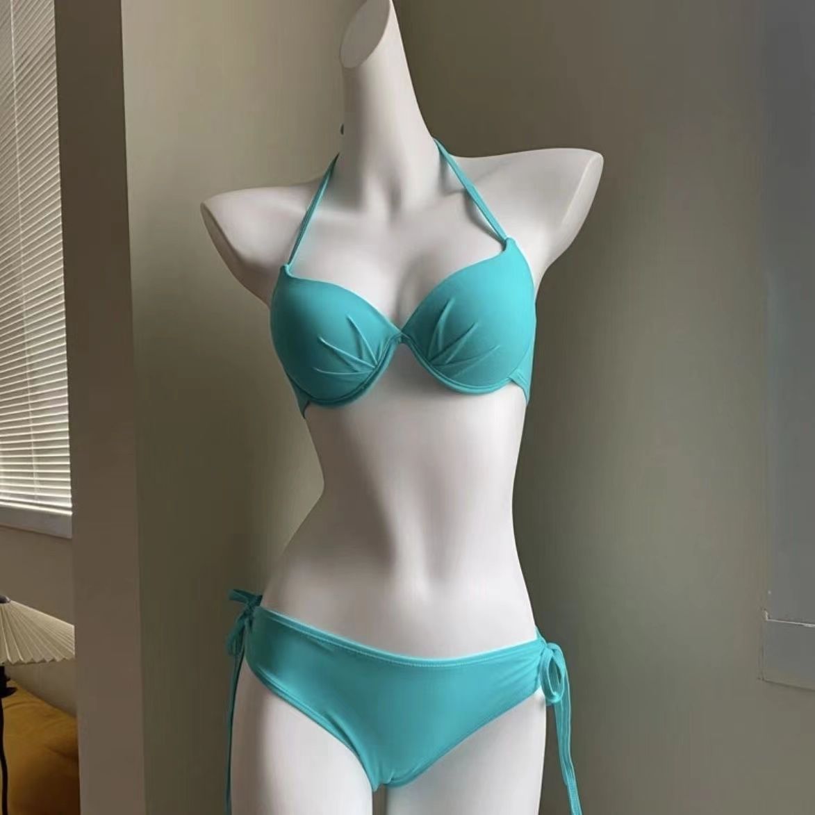 [Thai Cool Spicy] 2.0 Thick Small Chest Steel Bracer Gather Bikini Swimsuit Slim Spice Girl Holiday Swimsuit